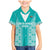 Custom South Africa Rugby Family Matching Mermaid Dress and Hawaiian Shirt Go Champions Springboks - Teal Version - Wonder Print Shop