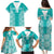 Custom South Africa Rugby Family Matching Puletasi and Hawaiian Shirt Go Champions Springboks - Teal Version - Wonder Print Shop