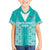 Custom South Africa Rugby Family Matching Puletasi and Hawaiian Shirt Go Champions Springboks - Teal Version - Wonder Print Shop