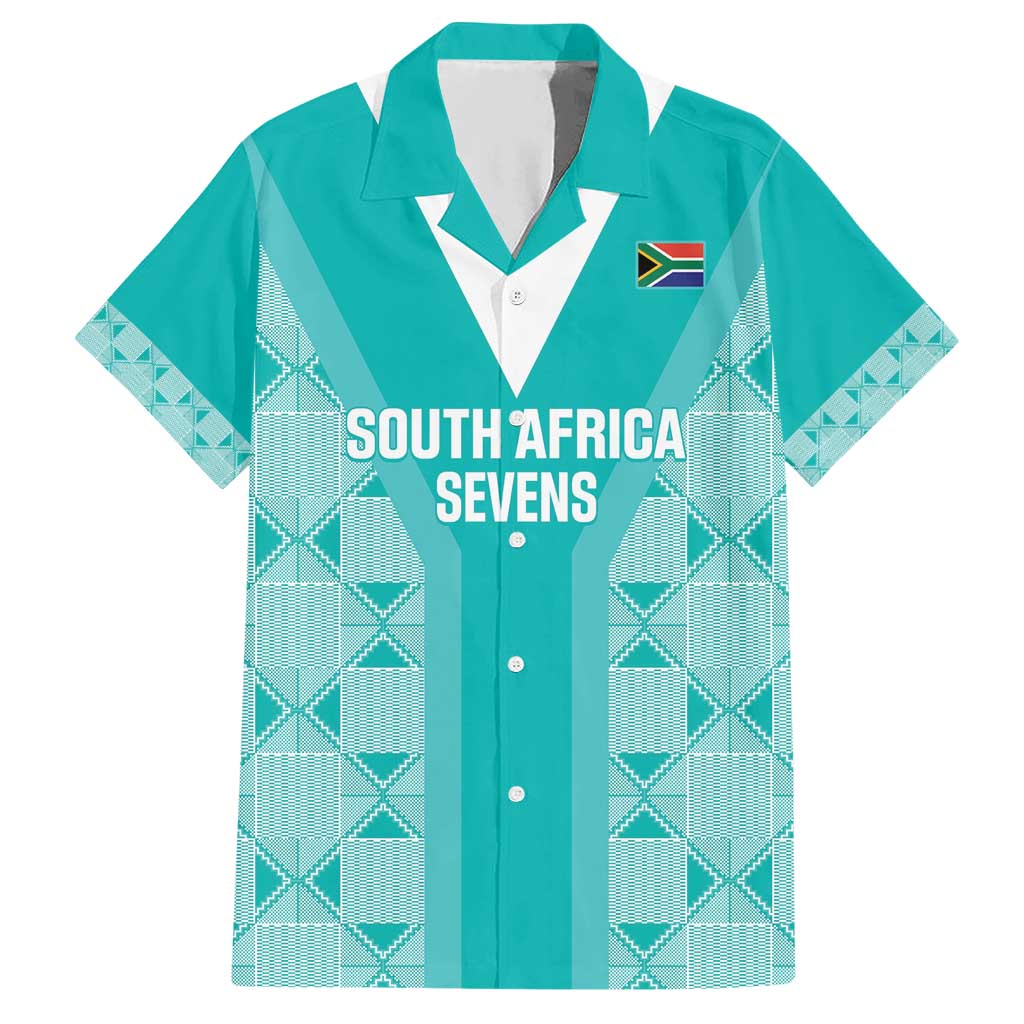 Custom South Africa Rugby Hawaiian Shirt Go Champions Springboks - Teal Version - Wonder Print Shop