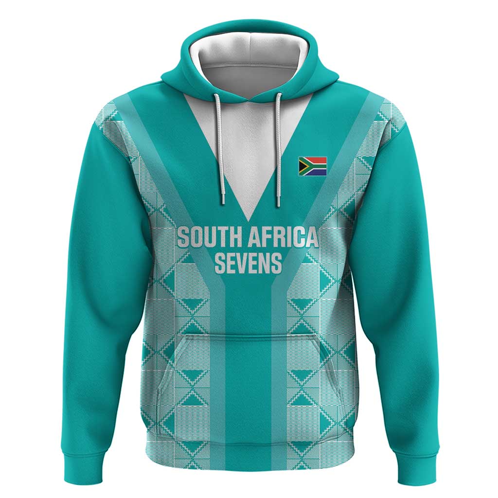 Custom South Africa Rugby Hoodie Go Champions Springboks - Teal Version - Wonder Print Shop