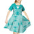 Custom South Africa Rugby Kid Short Sleeve Dress Go Champions Springboks - Teal Version - Wonder Print Shop