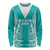 Custom South Africa Rugby Long Sleeve Shirt Go Champions Springboks - Teal Version - Wonder Print Shop