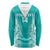 Custom South Africa Rugby Long Sleeve Shirt Go Champions Springboks - Teal Version - Wonder Print Shop