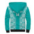 Custom South Africa Rugby Sherpa Hoodie Go Champions Springboks - Teal Version