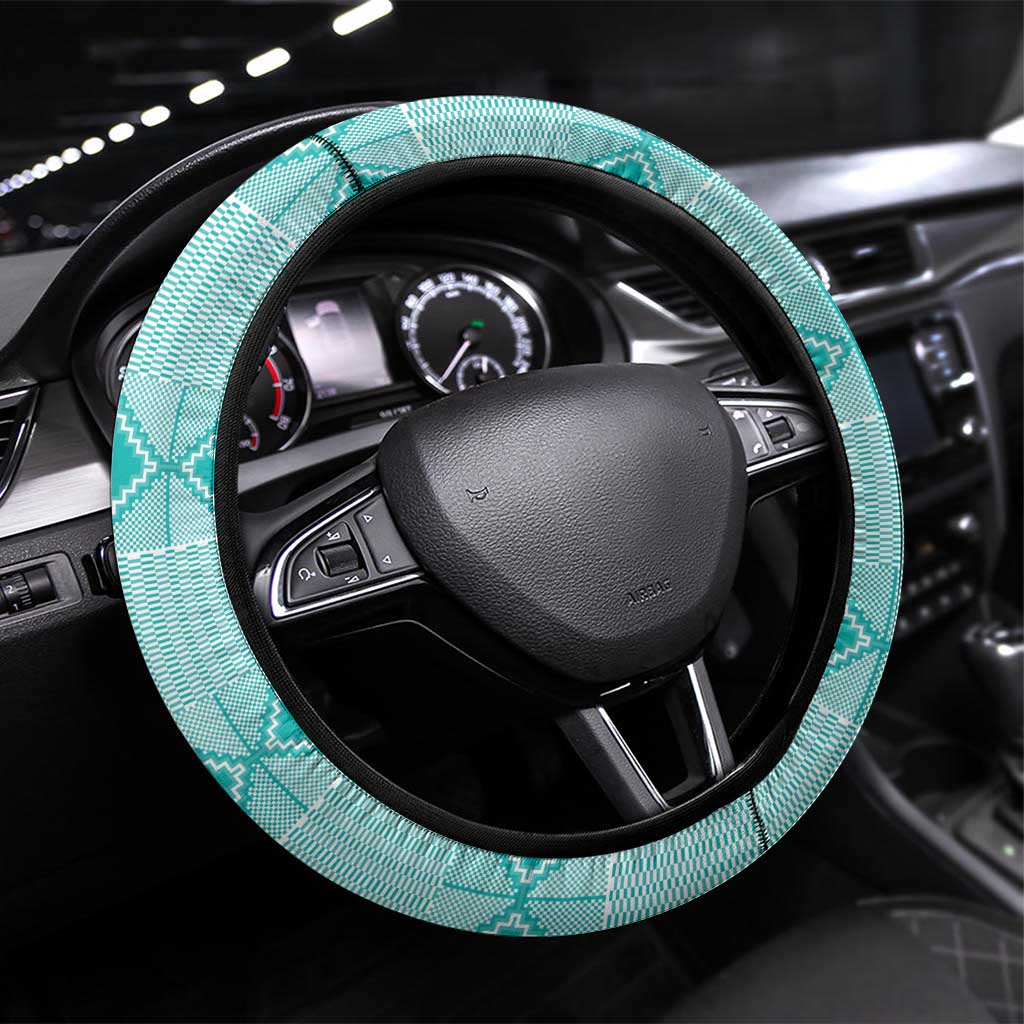 South Africa Rugby Steering Wheel Cover Go Champions Springboks - Teal Version LT14