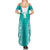 Custom South Africa Rugby Summer Maxi Dress Go Champions Springboks - Teal Version