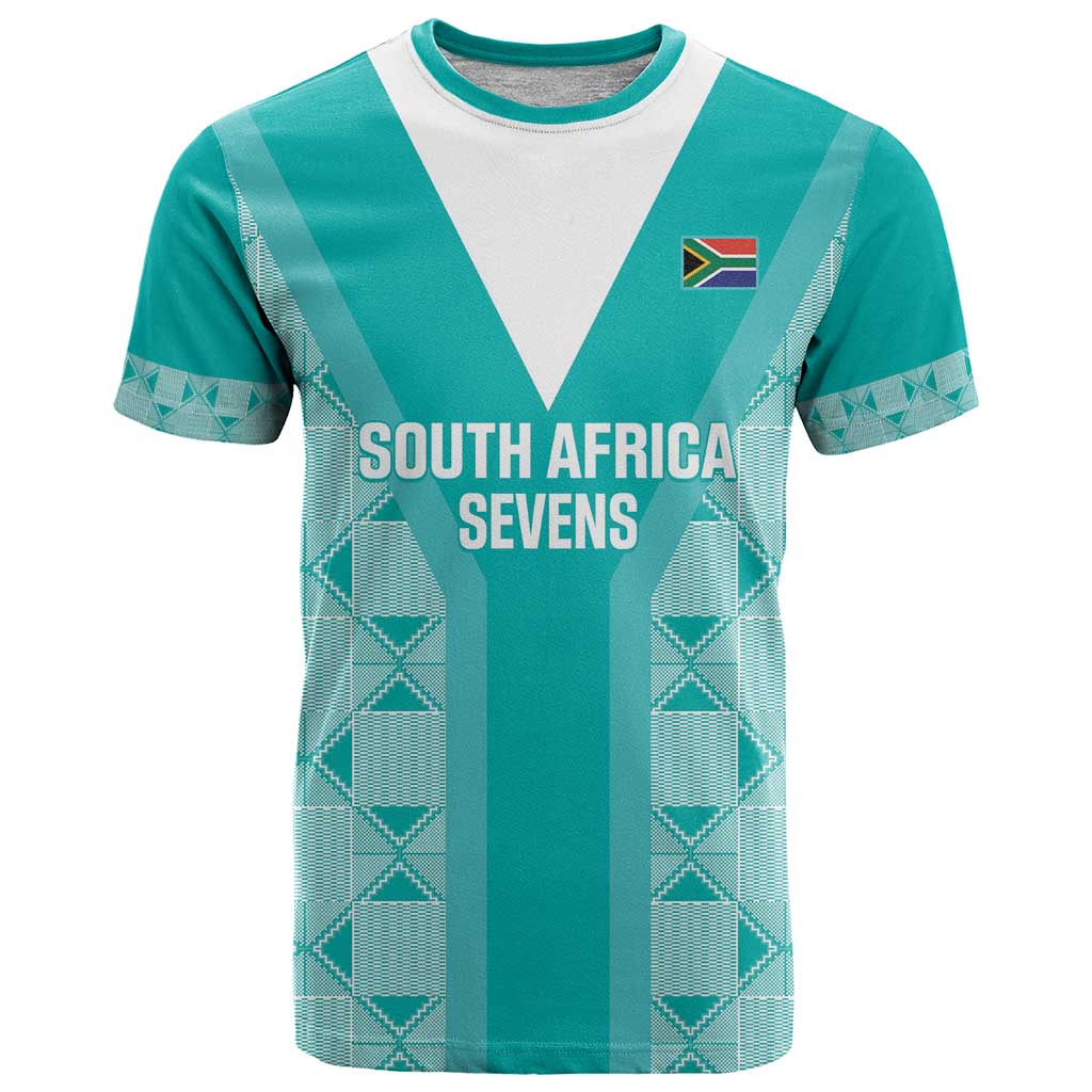 Custom South Africa Rugby T Shirt Go Champions Springboks - Teal Version