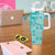 Custom South Africa Rugby Tumbler With Handle Go Champions Springboks - Teal Version