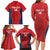 Custom Spain Rugby Family Matching Long Sleeve Bodycon Dress and Hawaiian Shirt Go Champions Lions - Wonder Print Shop