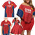 Custom Spain Rugby Family Matching Off Shoulder Short Dress and Hawaiian Shirt Go Champions Lions - Wonder Print Shop