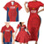 Custom Spain Rugby Family Matching Short Sleeve Bodycon Dress and Hawaiian Shirt Go Champions Lions - Wonder Print Shop