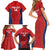 Custom Spain Rugby Family Matching Short Sleeve Bodycon Dress and Hawaiian Shirt Go Champions Lions - Wonder Print Shop