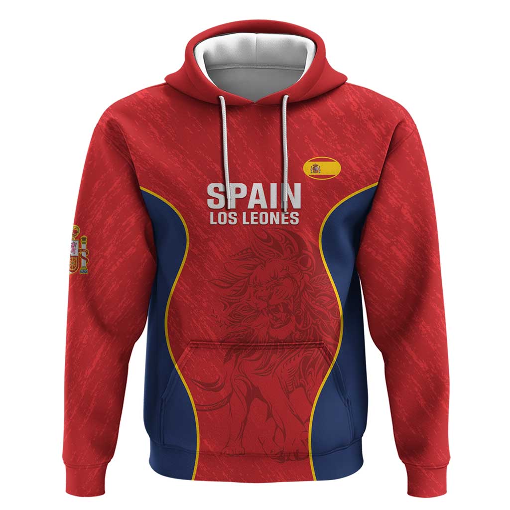 Custom Spain Rugby Hoodie Go Champions Lions - Wonder Print Shop