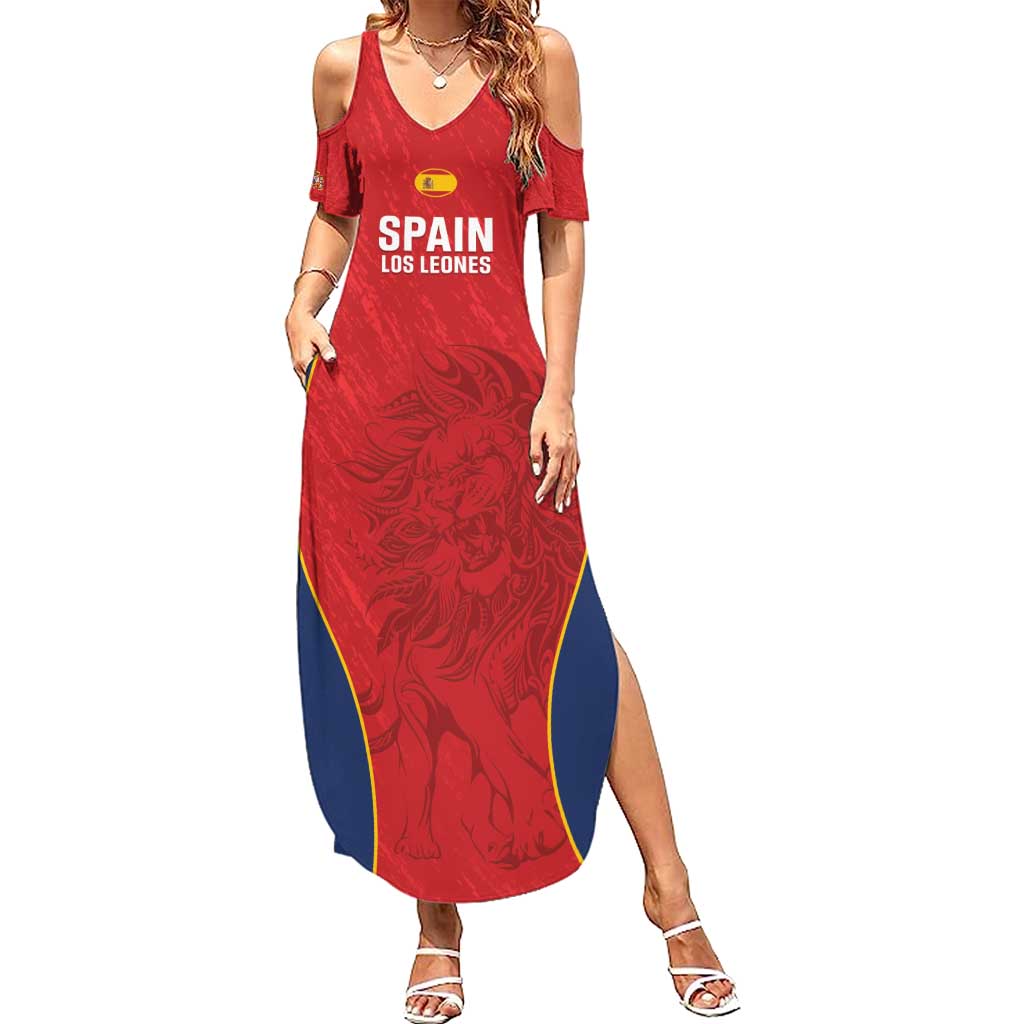 Custom Spain Rugby Summer Maxi Dress Go Champions Lions - Wonder Print Shop