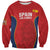 Custom Spain Rugby Sweatshirt Go Champions Lions - Wonder Print Shop