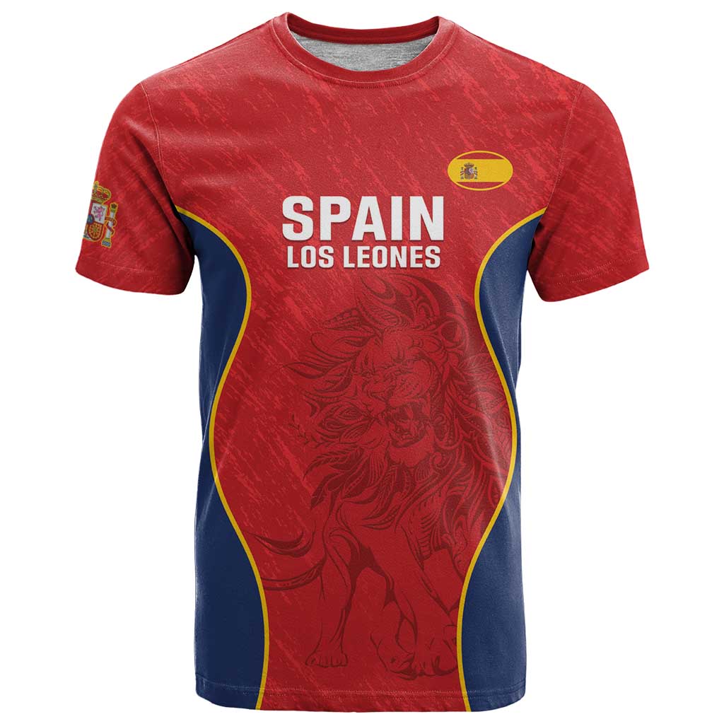 Custom Spain Rugby T Shirt Go Champions Lions - Wonder Print Shop