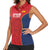 Custom Spain Rugby Women Sleeveless Polo Shirt Go Champions Lions - Wonder Print Shop