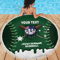 Australia 2026 Baseball Custom Beach Blanket Go Aussie Drip Style