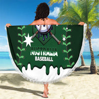 Australia 2026 Baseball Custom Beach Blanket Go Aussie Drip Style