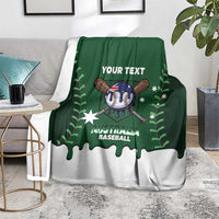 Australia 2026 Baseball Custom Blanket Go Aussie Drip Style