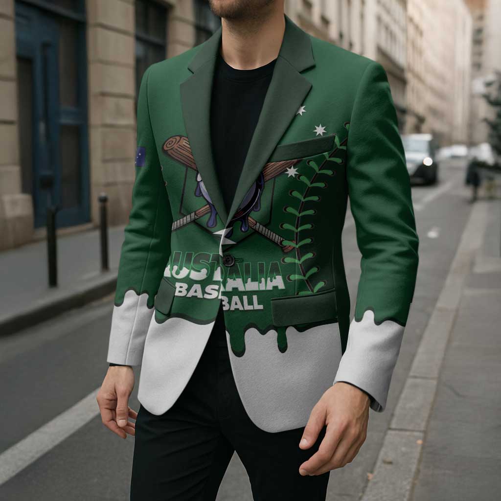 Australia 2026 Baseball Custom Blazer Go Aussie Drip Style