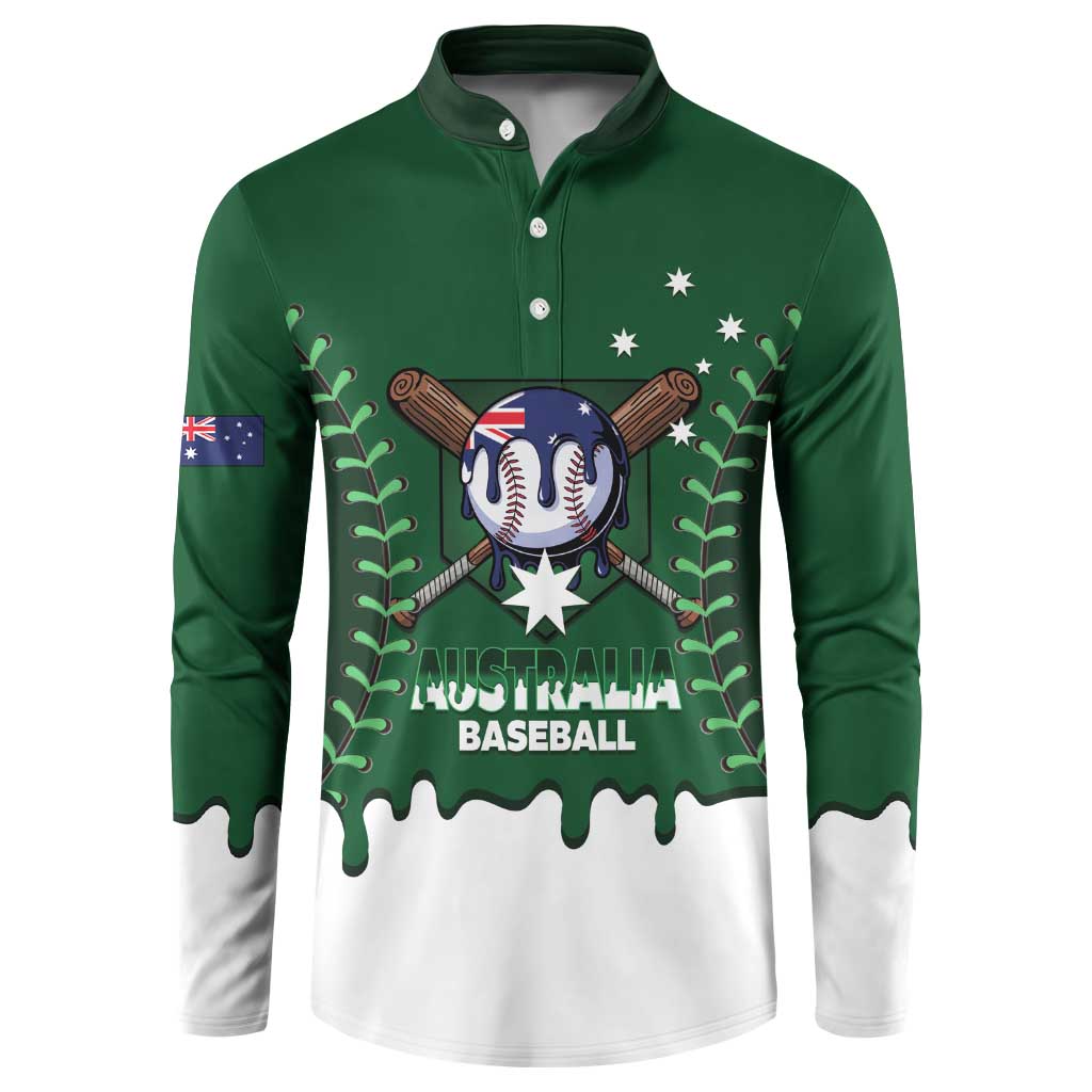 Australia 2026 Baseball Custom Button Sweatshirt Go Aussie Drip Style