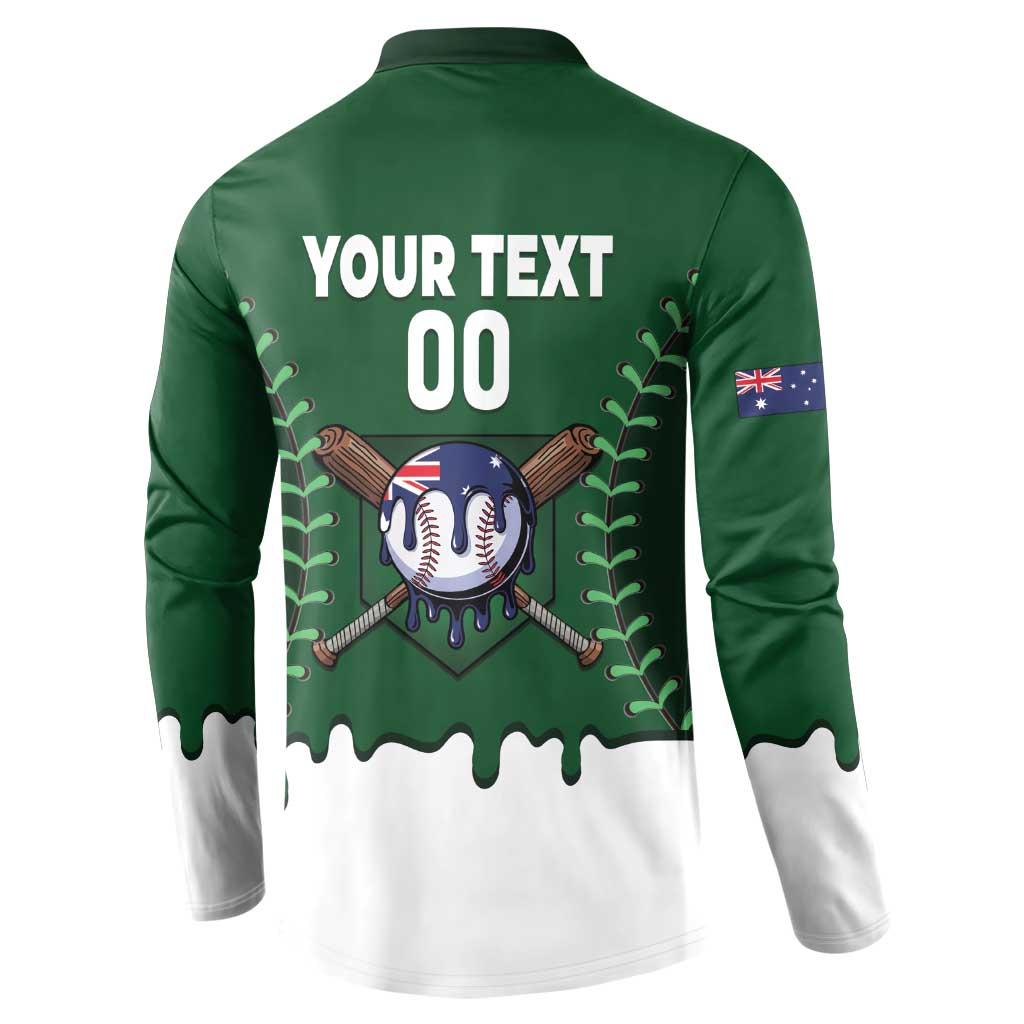 Australia 2026 Baseball Custom Button Sweatshirt Go Aussie Drip Style