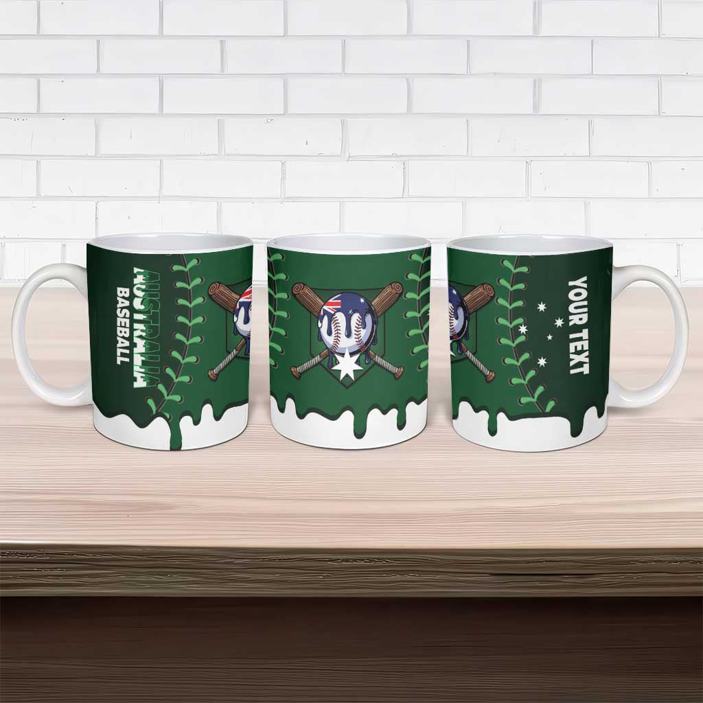 Australia 2026 Baseball Custom Ceramic Mug Go Aussie Drip Style