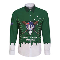 Australia 2026 Baseball Custom Long Sleeve Button Shirt Go Aussie Drip Style
