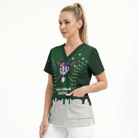 Australia 2026 Baseball Custom Scrub Top Go Aussie Drip Style