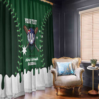 Australia 2026 Baseball Custom Window Curtain Go Aussie Drip Style