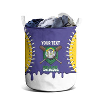 Brazil 2026 Baseball Custom Laundry Basket Go Champions Drip Style