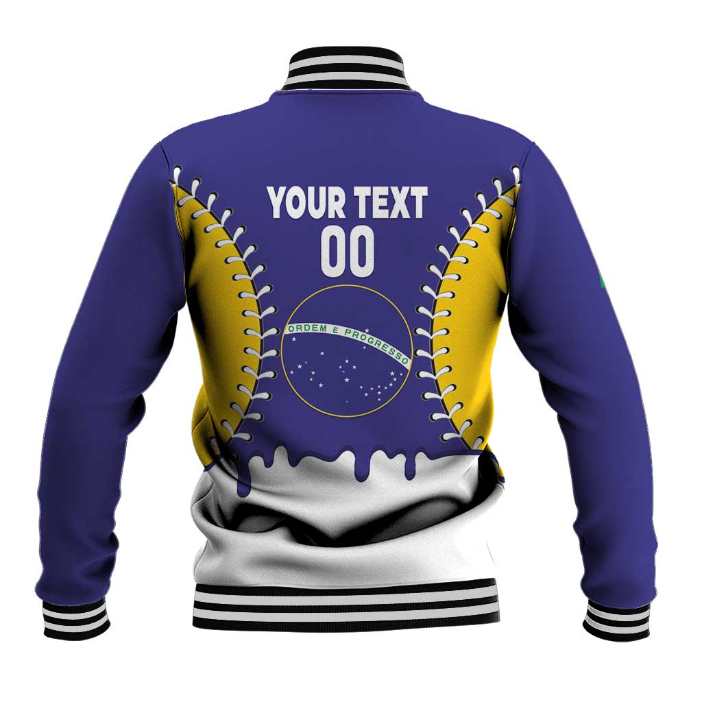 Brazil 2026 Baseball Custom Baseball Jacket Go Champions Drip Style