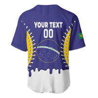 Brazil 2026 Baseball Custom Baseball Jersey Go Champions Drip Style