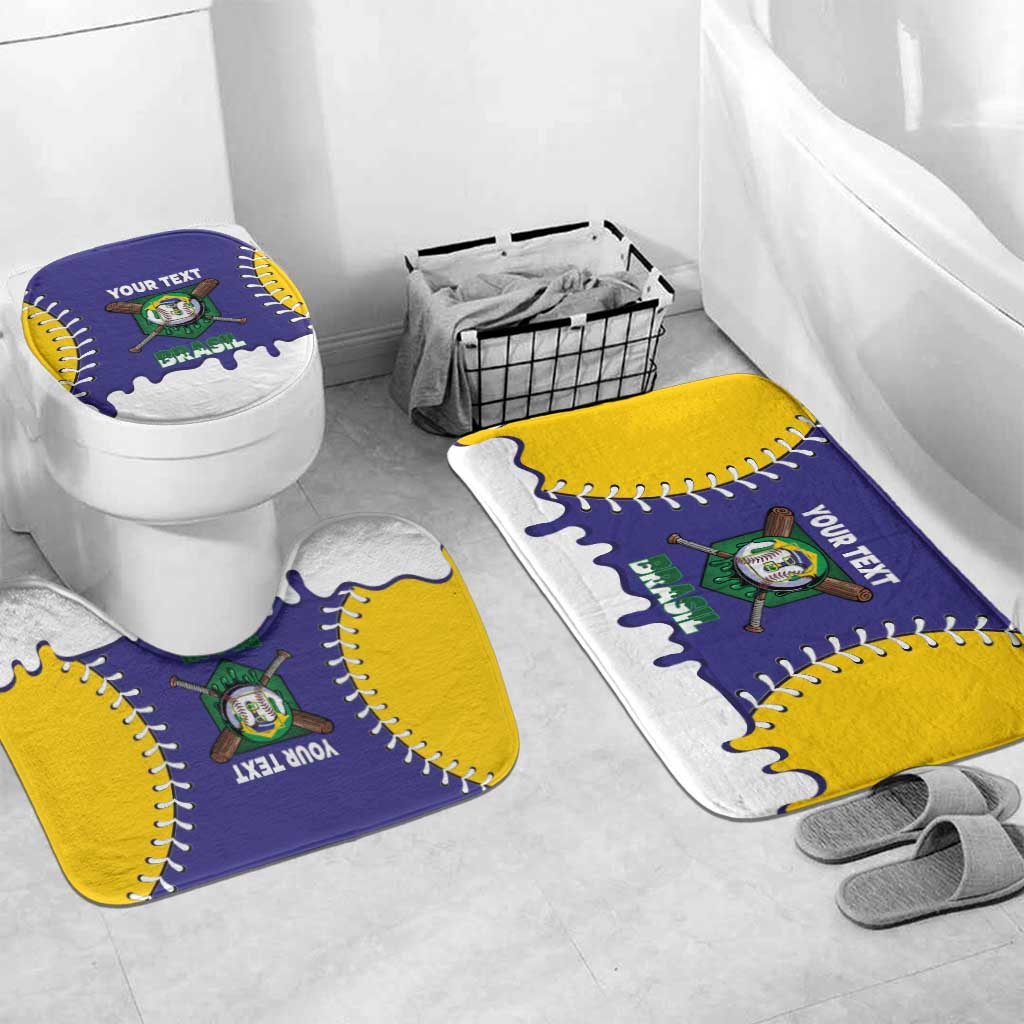 Brazil 2026 Baseball Custom Bathroom Set Go Champions Drip Style