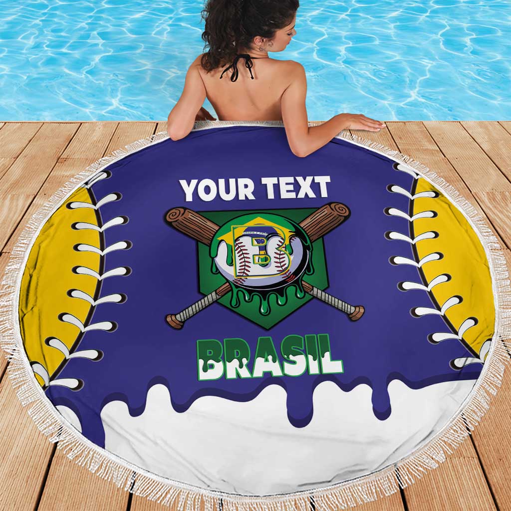 Brazil 2026 Baseball Custom Beach Blanket Go Champions Drip Style