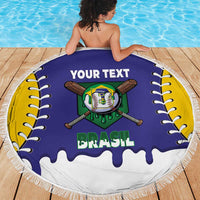 Brazil 2026 Baseball Custom Beach Blanket Go Champions Drip Style