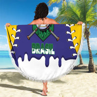 Brazil 2026 Baseball Custom Beach Blanket Go Champions Drip Style