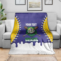 Brazil 2026 Baseball Custom Blanket Go Champions Drip Style