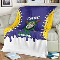 Brazil 2026 Baseball Custom Blanket Go Champions Drip Style