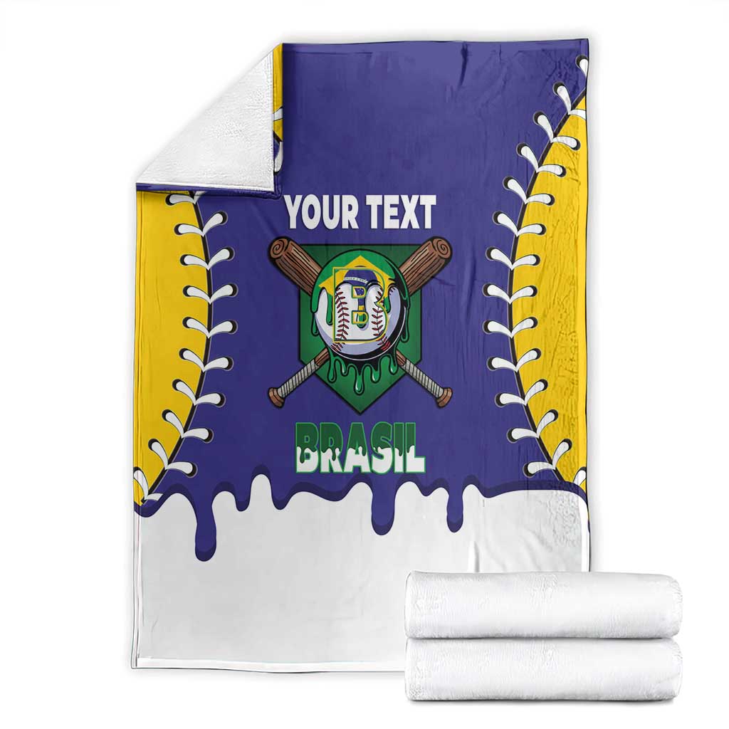 Brazil 2026 Baseball Custom Blanket Go Champions Drip Style