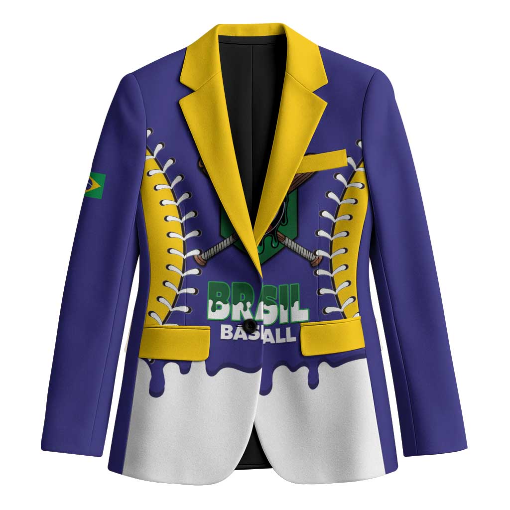 Brazil 2026 Baseball Custom Blazer Go Champions Drip Style