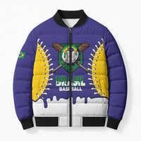 Brazil 2026 Baseball Custom Bomber Puffer Jacket Go Champions Drip Style