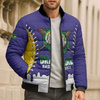 Brazil 2026 Baseball Custom Bomber Puffer Jacket Go Champions Drip Style