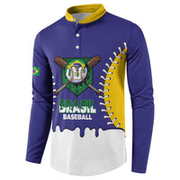 Brazil 2026 Baseball Custom Button Sweatshirt Go Champions Drip Style