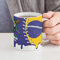Brazil 2026 Baseball Custom Ceramic Mug Go Champions Drip Style