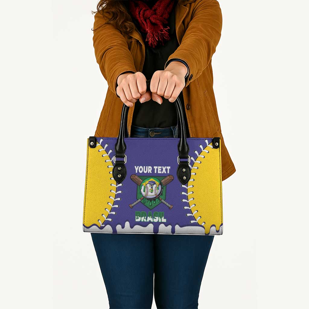 Brazil 2026 Baseball Custom Leather Bag Go Champions Drip Style