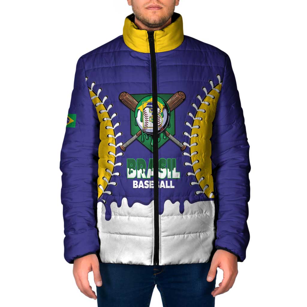 Brazil 2026 Baseball Custom Padded Jacket Go Champions Drip Style