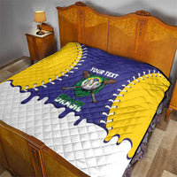 Brazil 2026 Baseball Custom Quilt Go Champions Drip Style
